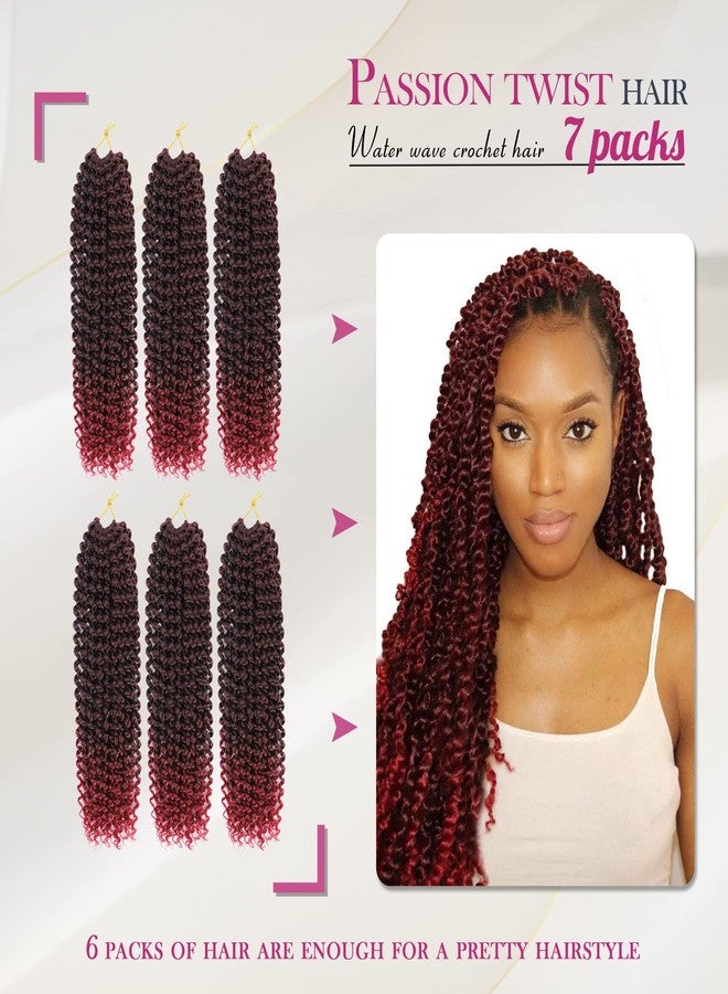 Dansama Passion Twist Hair Water Wave Braiding Hair for Butterfly Style Crochet Braids Bohemian Hair Extensions (18inch, T1B/BUG, Economy Pack) - Image 2